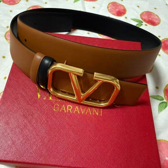 Valentino Garavani Accessories - Valentino V-Logo Reversible Belt SZ 80